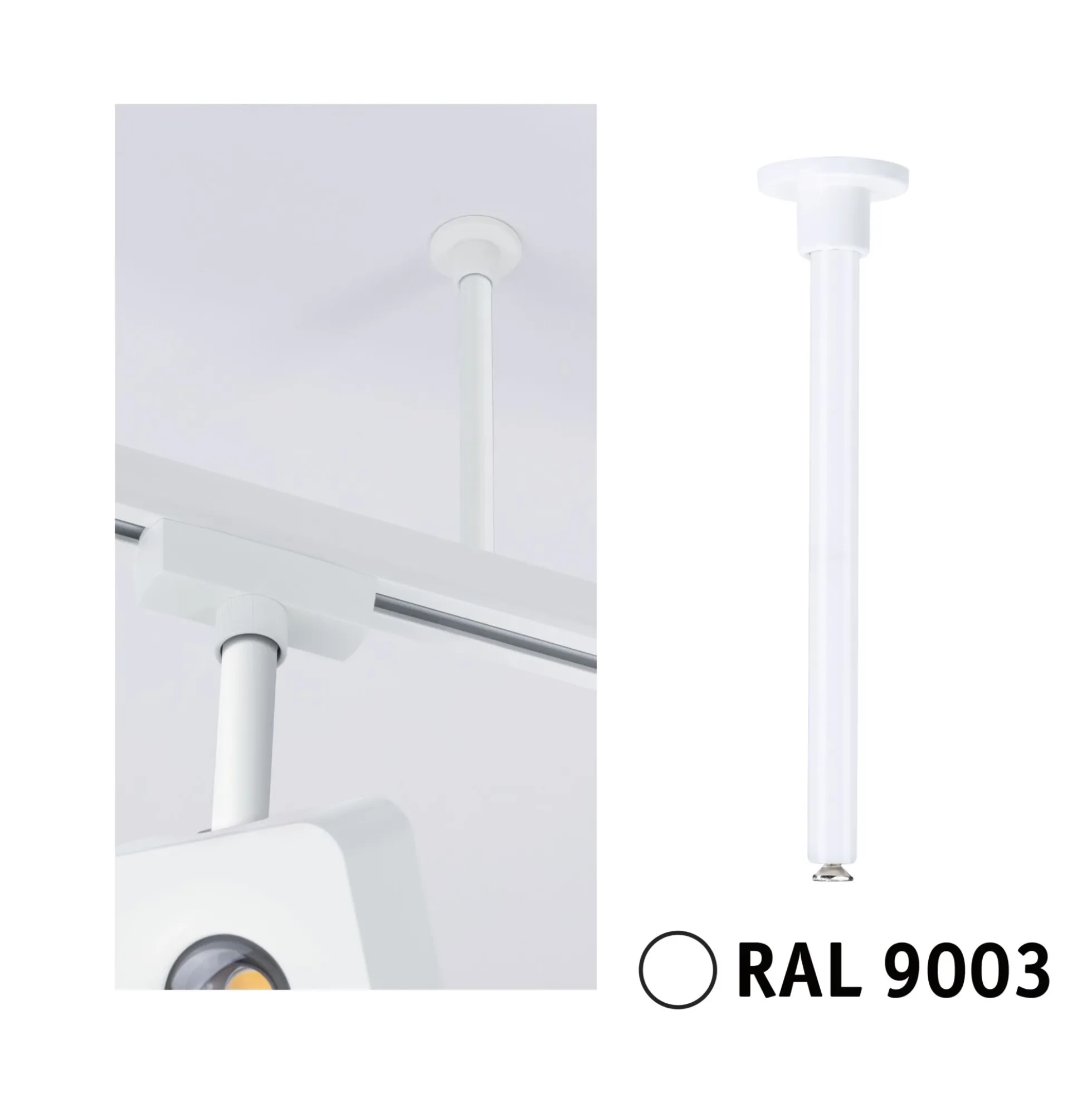 URail Zubehör - URail Zubehör Schienenabhängung 105mm Signalweiß