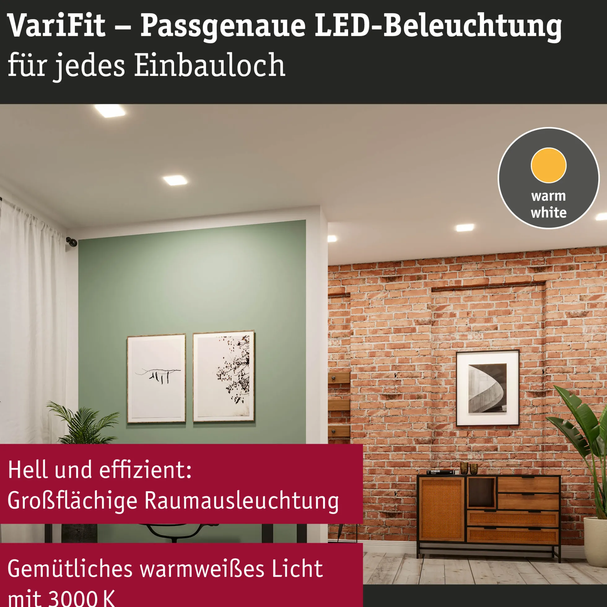 VariFit LED Einbaupanel - Veluna Edge
