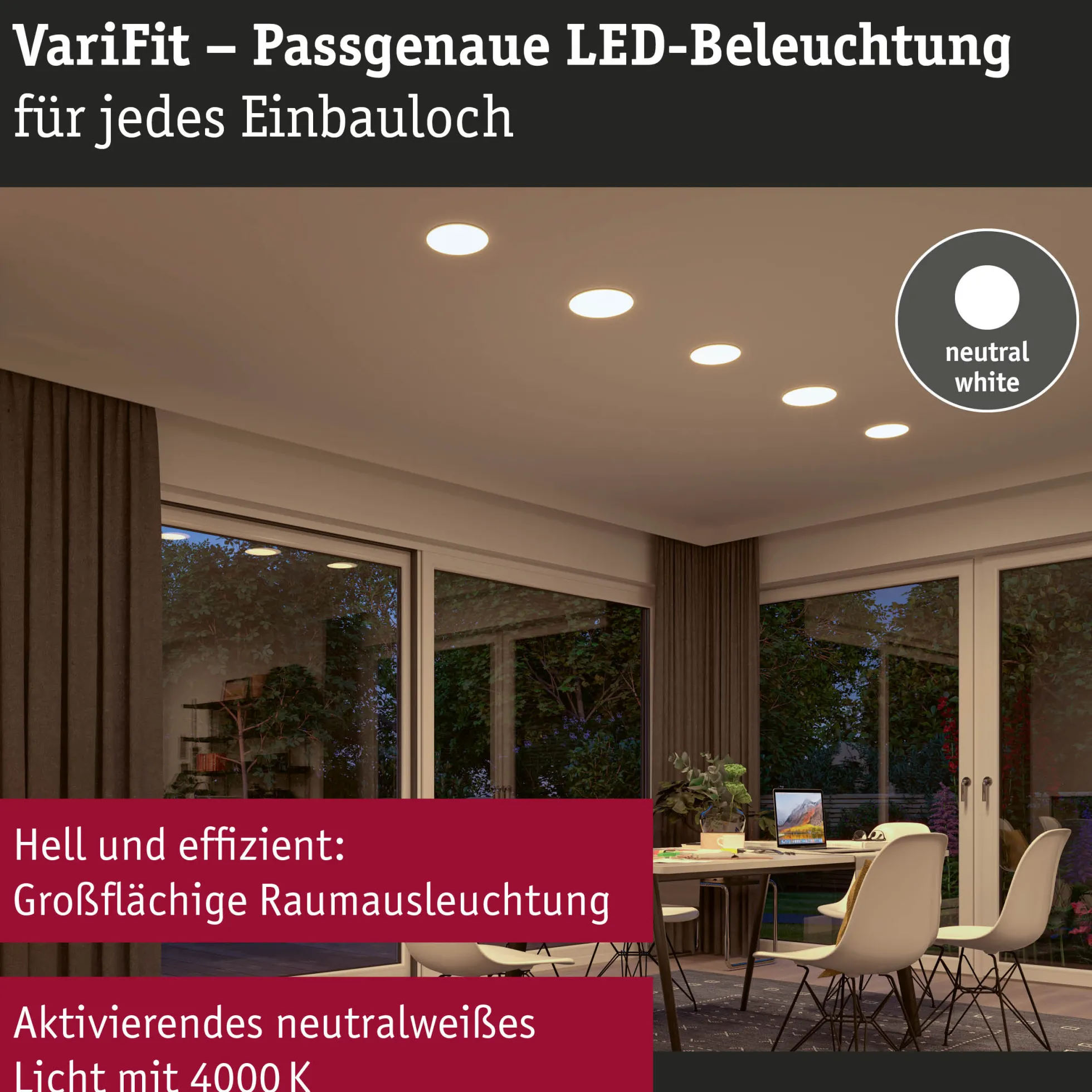 VariFit LED Einbaupanel - Veluna