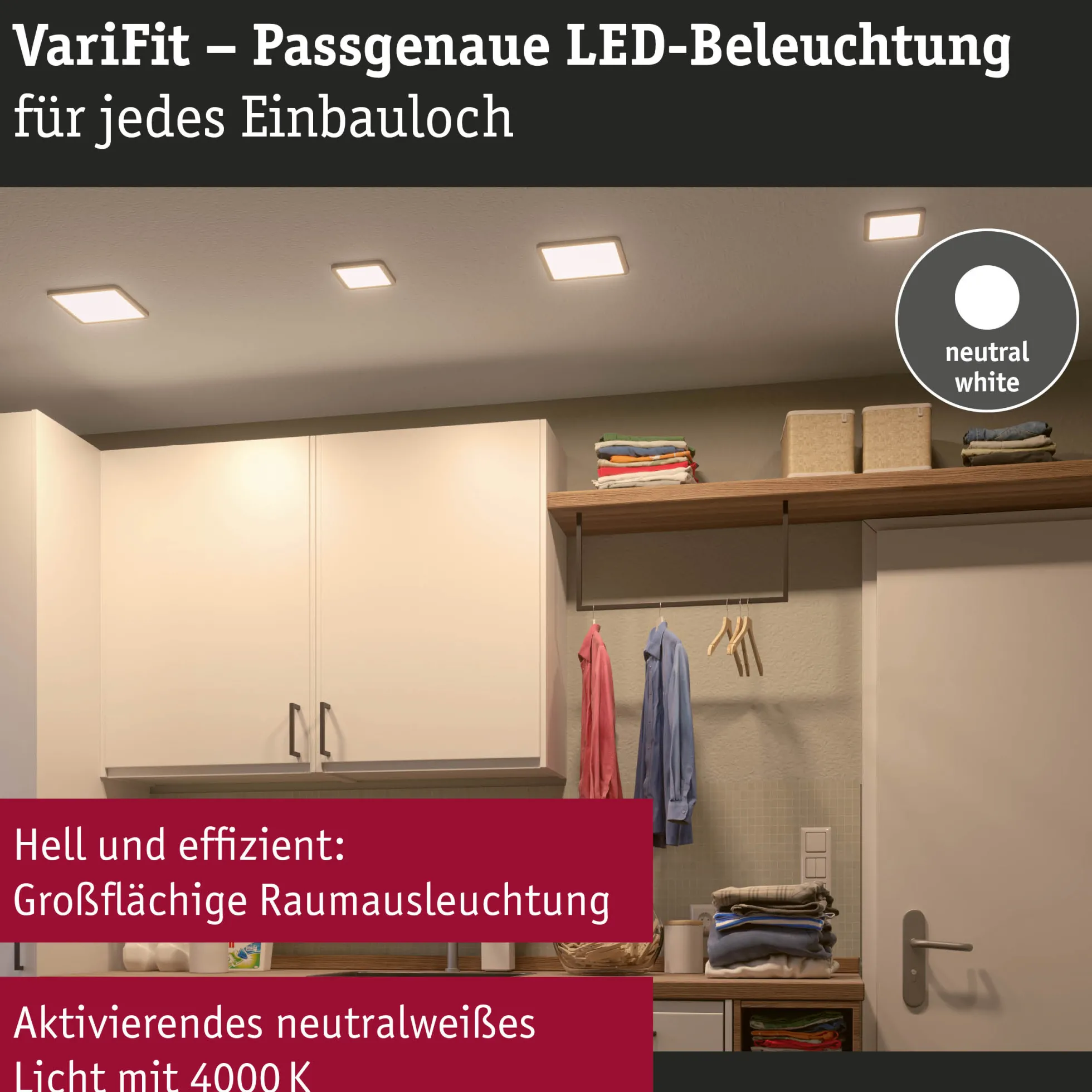 VariFit LED Einbaupanel - Areo