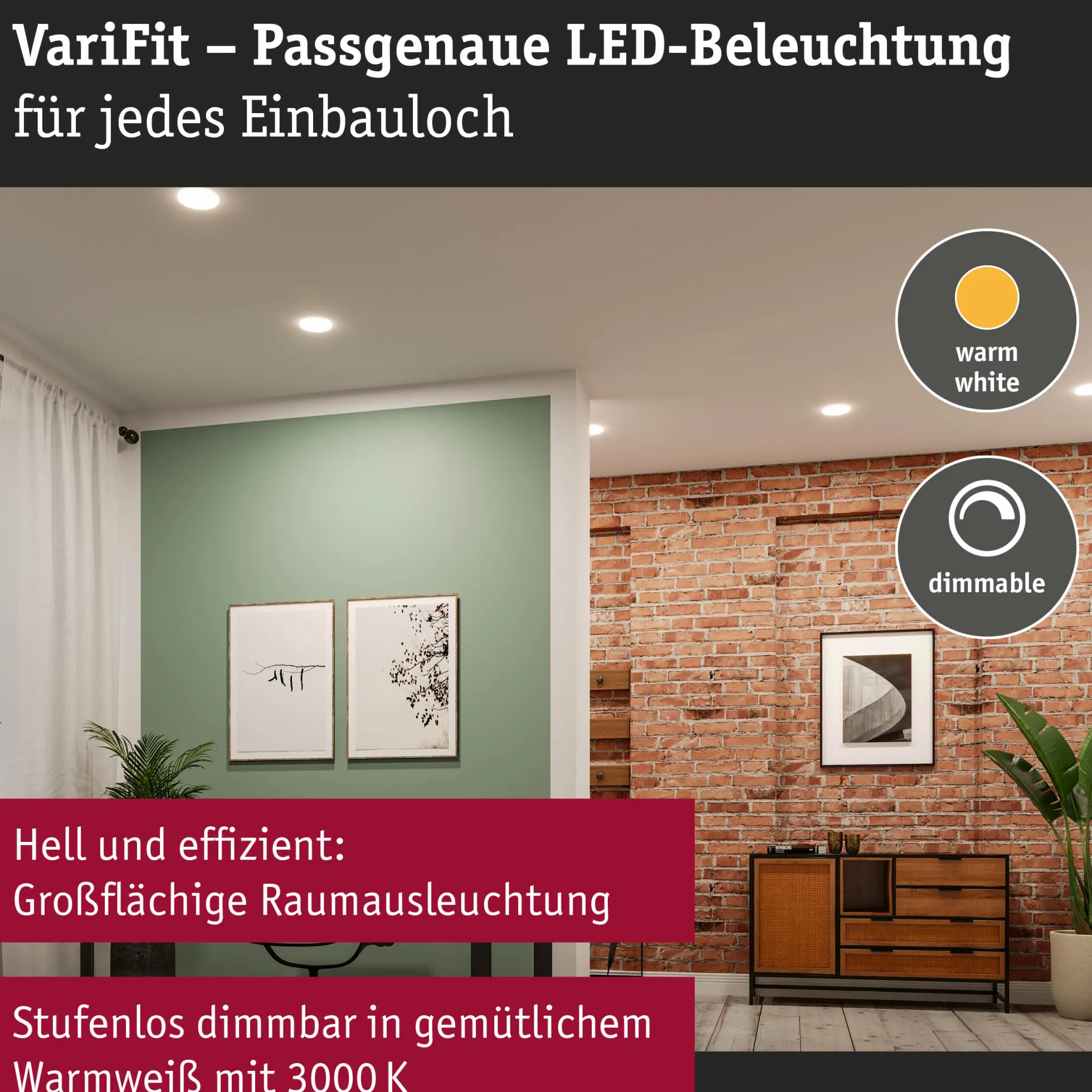 VariFit LED Einbaupanel - Veluna Edge