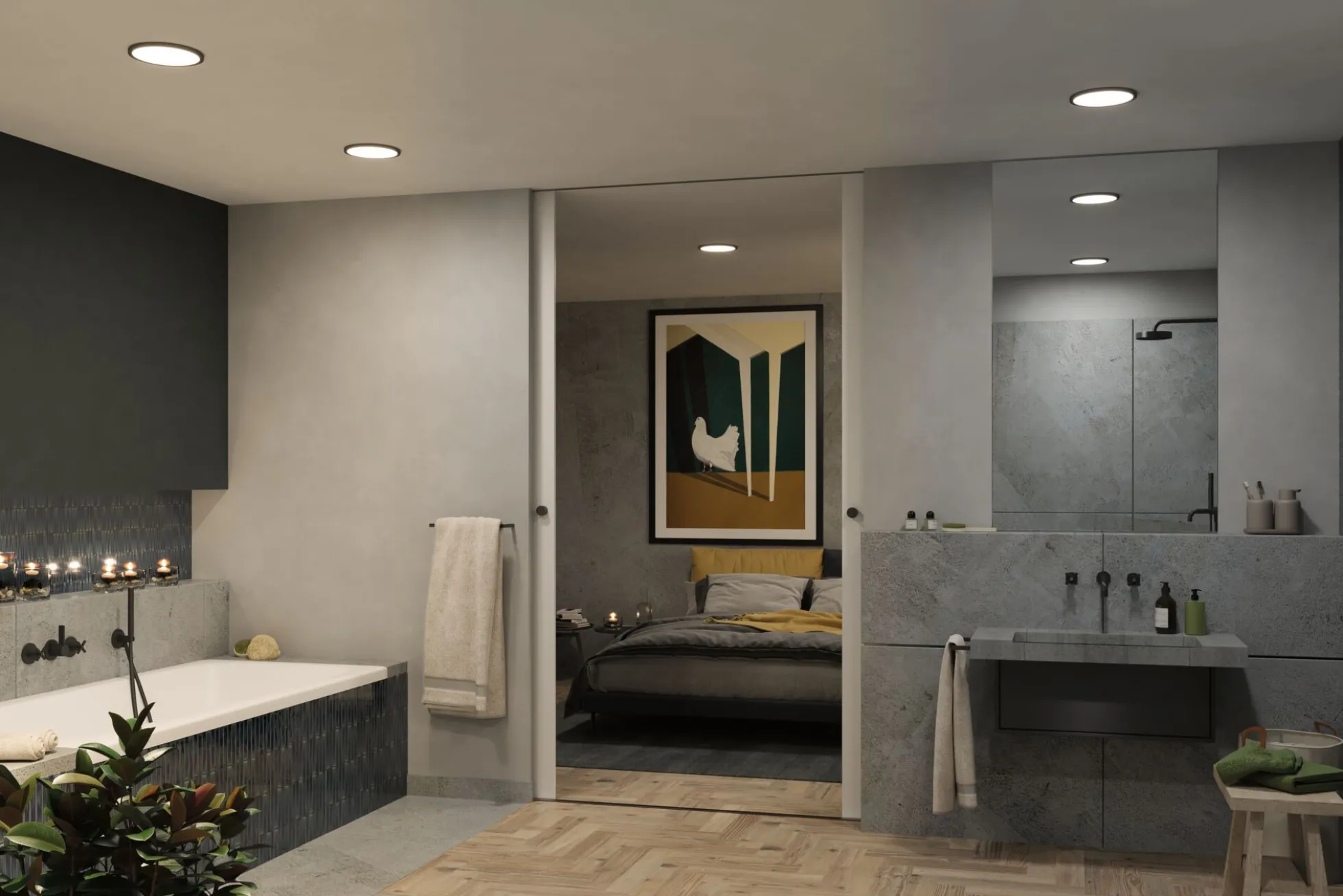VariFit LED Einbaupanel Dim to Warm - Areo