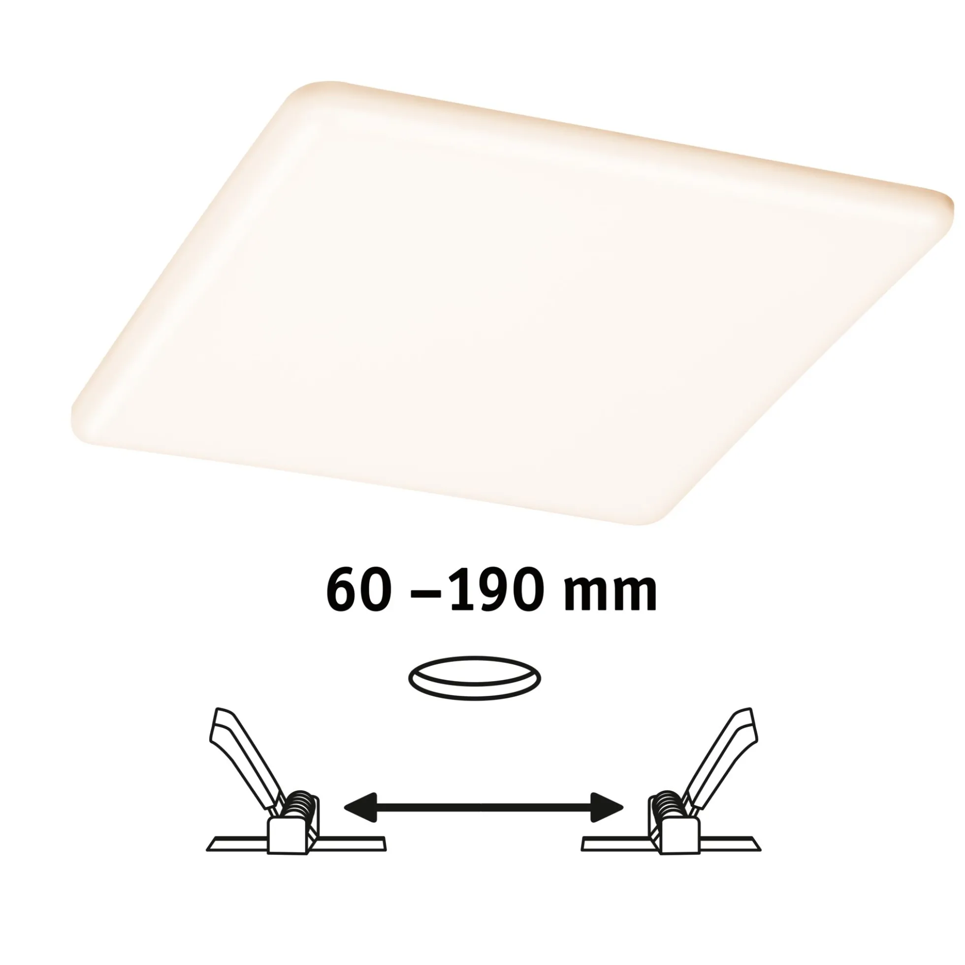 VariFit LED Einbaupanel Smart Home Zigbee 3.0 - Veluna
