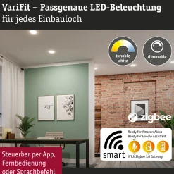 VariFit LED Einbaupanel Smart Home Zigbee 3.0 - Veluna