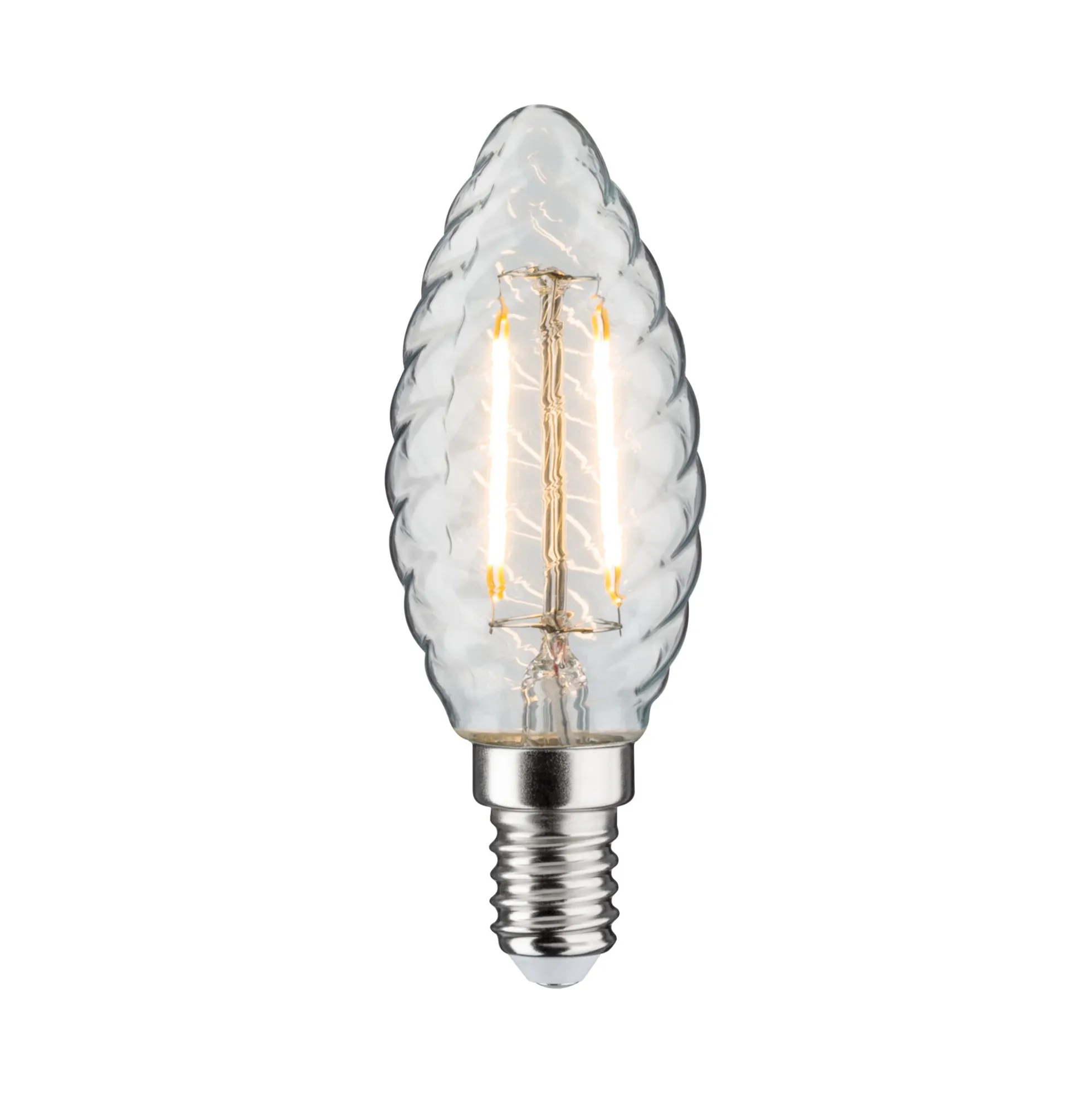 Vintage Edition Standard 230V - LED Kerze gedrehtes Glas