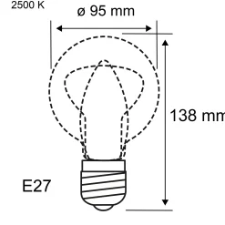 Vintage Edition Standard 230V - LED Globe G95 E27