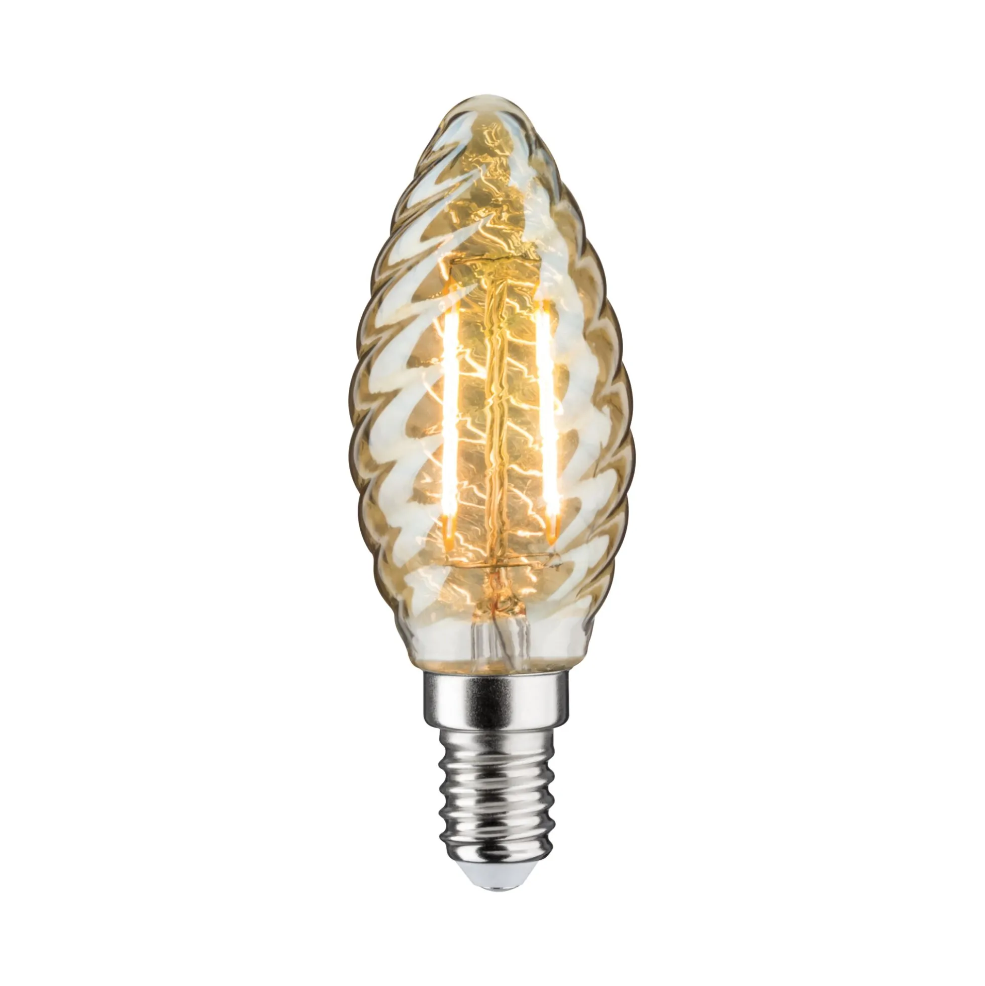 Vintage Edition Standard 230V - LED Kerze gedrehtes Glas