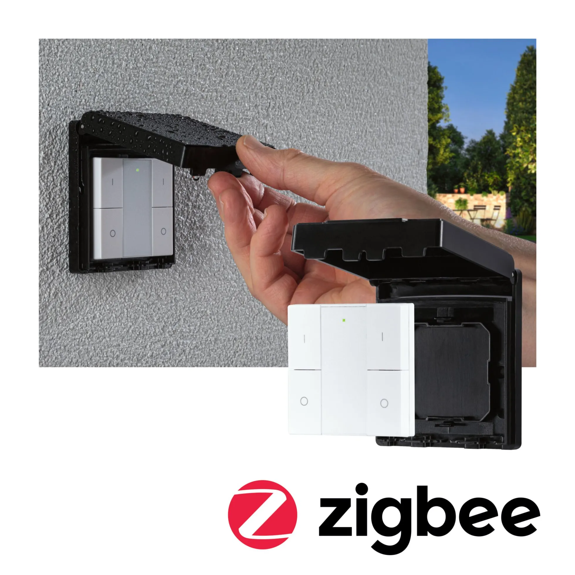 Wandschalter Smart Home Zigbee 3.0 - On/Off/Dimm Outdoor
